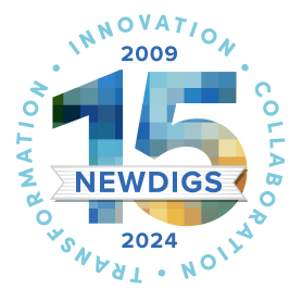 NEWDIGS 15th anniversary logo, 2009-2024